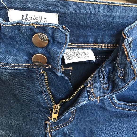 Harley Made With Love Jeans Junior Sz00 Dark Wash Skinny 5 Pocket Style - Picture 7 of 9